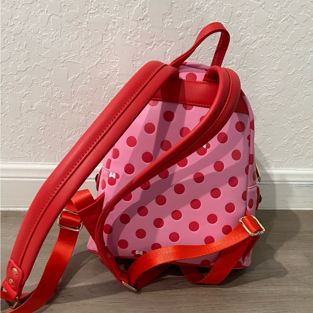 Lou Becky Pink Polka Dot bag with wallet - Picture 2 of 2